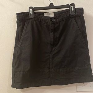 High rise black denim mini skirt from Everlane